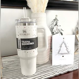 NEW! Stanley Adventure Quencher Travel Tumbler Straw Cup 40 oz TERRAZZO PEARL
